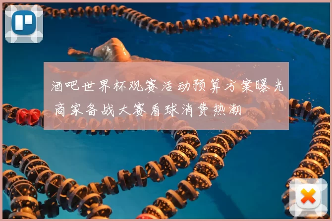 酒吧世界杯观赛活动预算方案曝光 商家备战大赛看球消费热潮